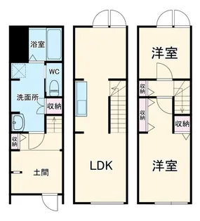 MOKーTERRACE谷塚の間取り