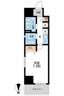 ウィルテラス千葉中央【9階】の間取り