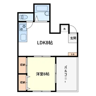 ベレーザ千駄木【4階】の間取り