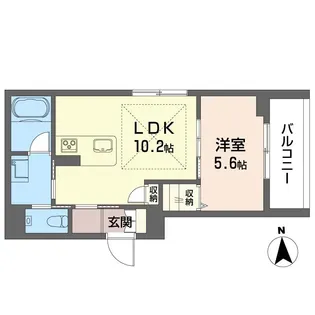 コーポ サヨ【4階】の間取り