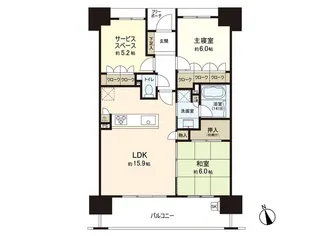 パークホームズ橋本町グランシーノ【7階】の間取り