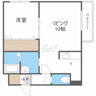 クラリス東札幌II【1階】の間取り