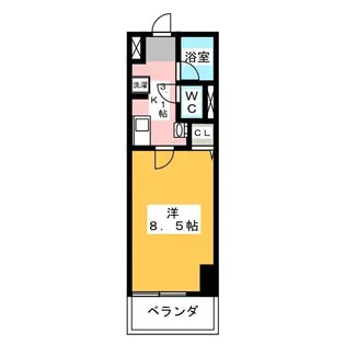 ベレーサ名駅ウエスト【9階】の間取り