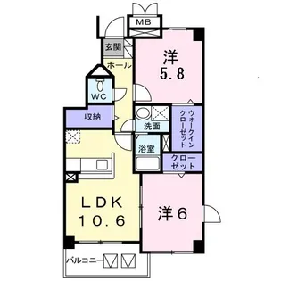 レガリア あかね台I【3階】の間取り