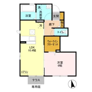 エパティーク トリア【1階】の間取り