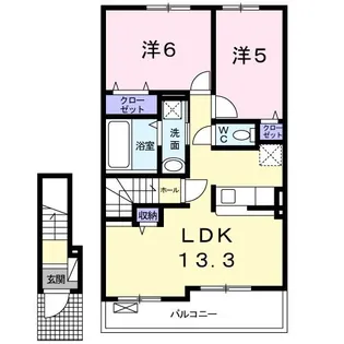 フォレスト広崎【2階】の間取り
