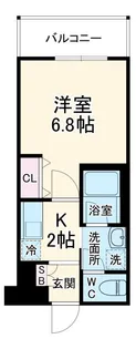 ウェルスクエア石橋阪大前【1階】の間取り