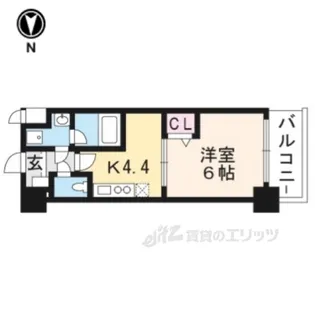 アクアプレイス京都三条朱雀【5階】の間取り