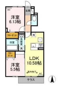 アヴァンティ【1階】の間取り