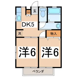 ハイツ水上【2階】の間取り