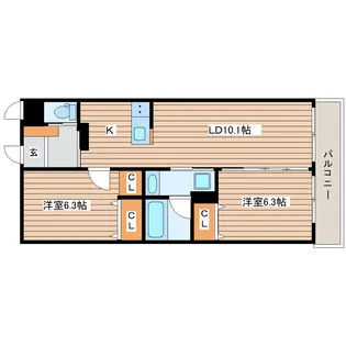 LeChouChou【5階】の間取り