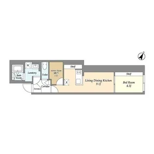 タスキsmart新大塚III【4階】の間取り