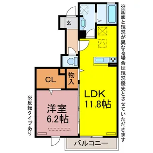 オレンジガーデン【1階】の間取り