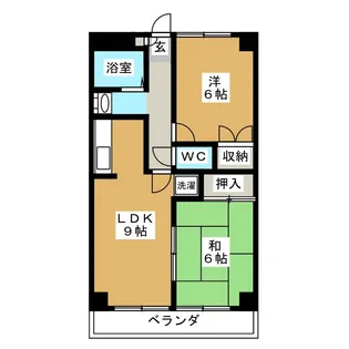 リバーサイド吉原II【1階】の間取り