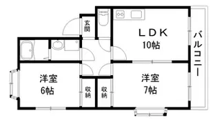 プライム高柳【2階】の間取り
