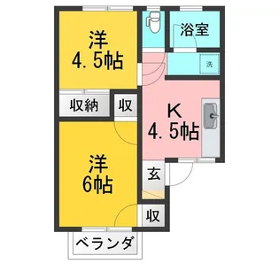 ヴィラ桜ケ岡【2階】の間取り