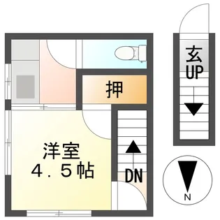 アカギハイツ【2階】の間取り