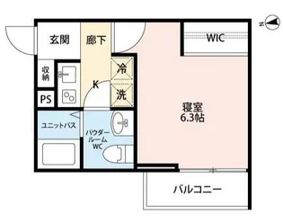 カルム西船橋【3階】の間取り