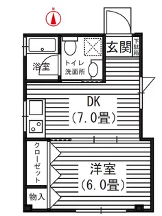 紀久屋ハイツ【1階】の間取り