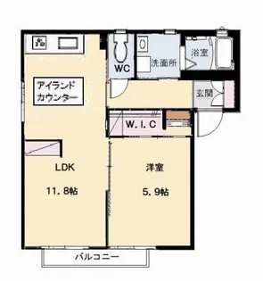 サンライズ・パレス B棟【1階】の間取り