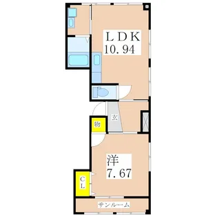 H&Iビル 13【2階】の間取り