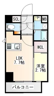 R-LINK南福岡【6階】の間取り