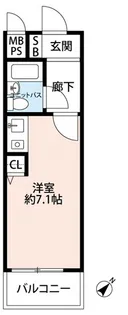 ライオンズマンション用賀【1階】の間取り