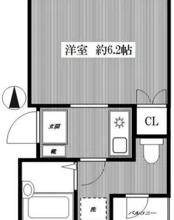 荒川ビル【4階】の間取り