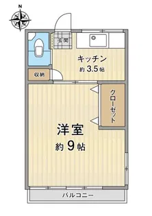ブルーハイツ【1階】の間取り