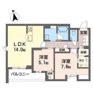 フォーシーズン南多摩【2階】の間取り