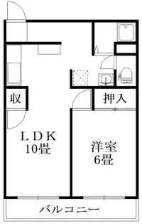 セグラ南沖洲【3階】の間取り