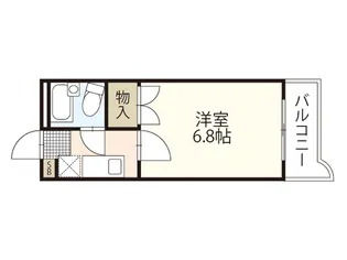 カナンハイツB棟【4階】の間取り