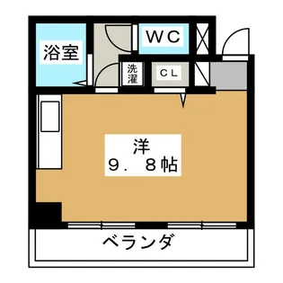新田町小川マンション【4階】の間取り