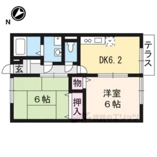 ウィンビューB棟【2階】の間取り