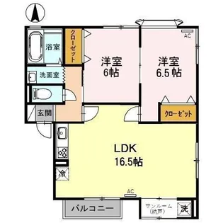 セジュール舞【2階】の間取り