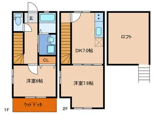 COZY PLACE 名島三の丸 B【1階】の間取り