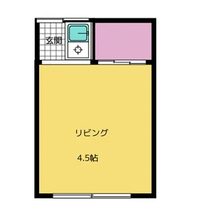 花の木荘【1階】の間取り