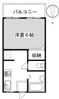1DKの間取り画像