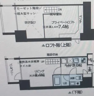 リセス大阪イースト【2階】の間取り