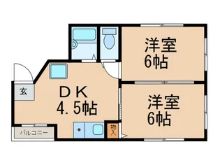 ピエール灘【4階】の間取り