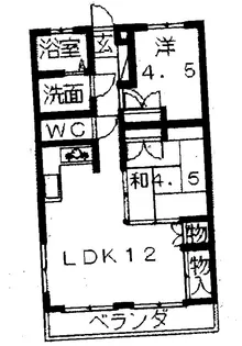 サンライズ幸【1階】の間取り