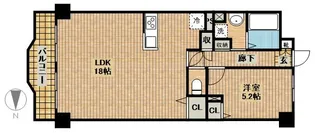 ヴェルドゥミール【5階】の間取り