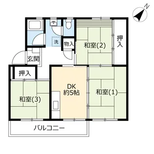 UR善行【3階】の間取り