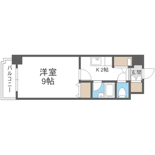 北海道札幌市中央区北二条西26【マンション】の間取り