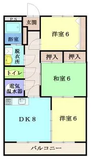 ヴィラ豊富【3階】の間取り