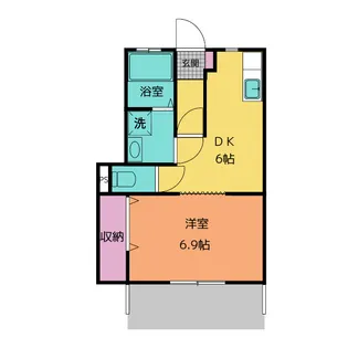 AIMU(アイム)【1階】の間取り
