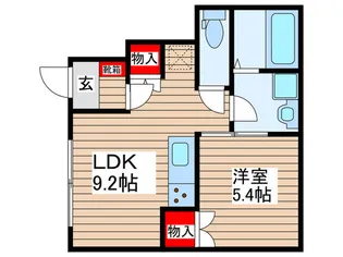 メゾンノアール【1階】の間取り