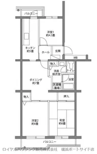 シーブリーズ金沢4号棟【3階】の間取り