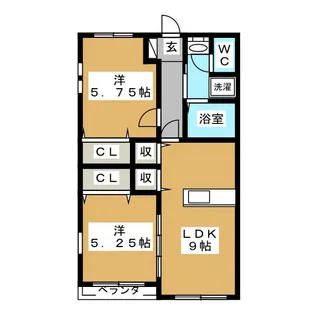 メルベーユわーるど【2階】の間取り