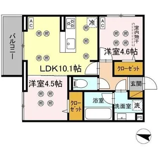 スリーレイヤー柏の葉(Three Lyaer柏の葉)【2階】の間取り